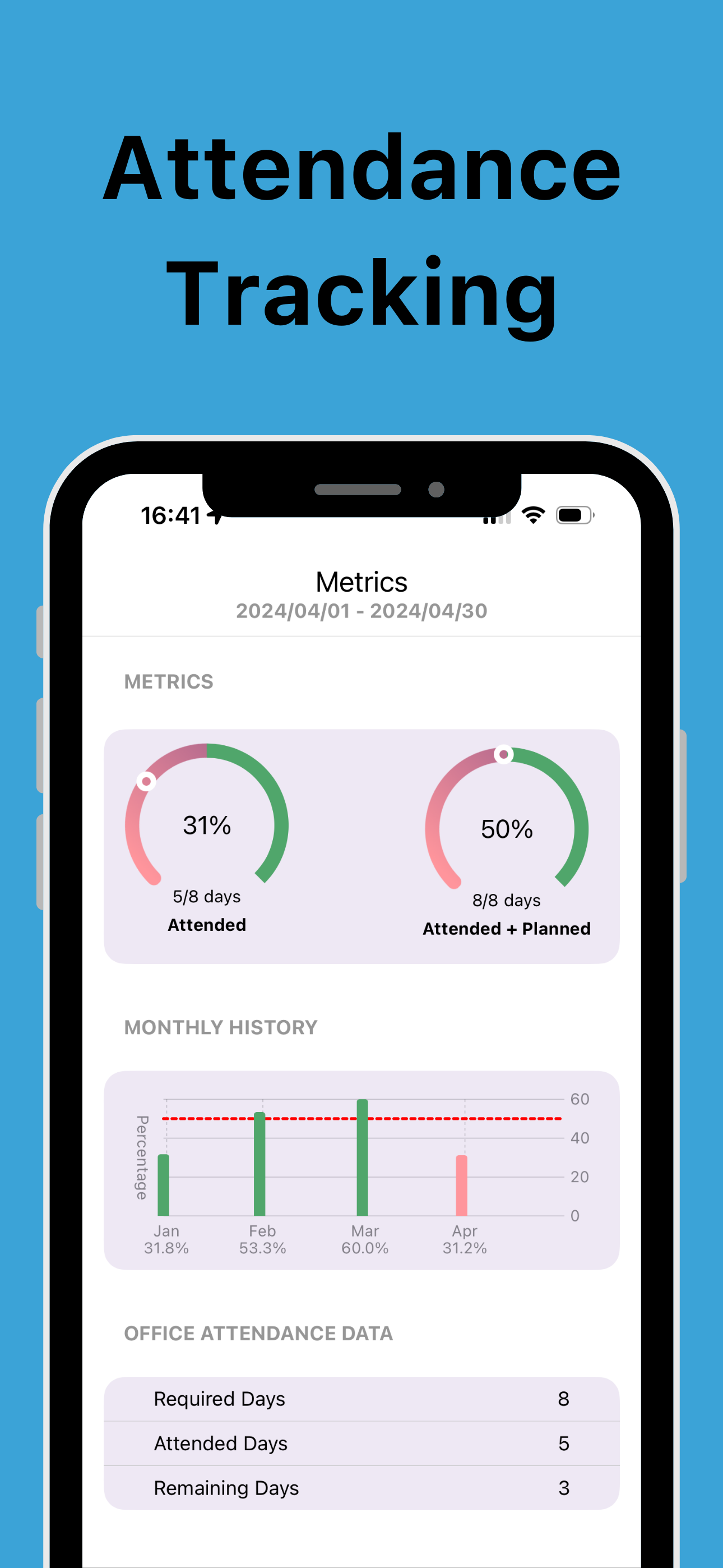 hybrid-work-planner screenshot