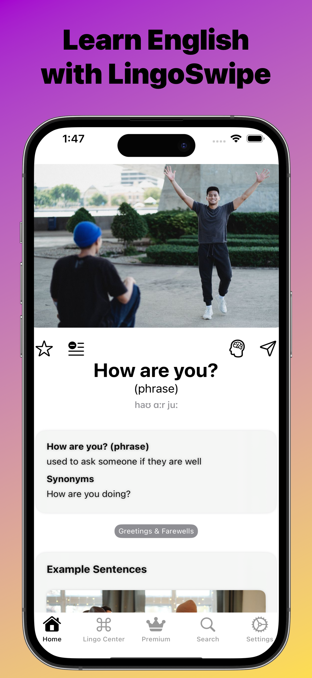 lingoswipe screenshot