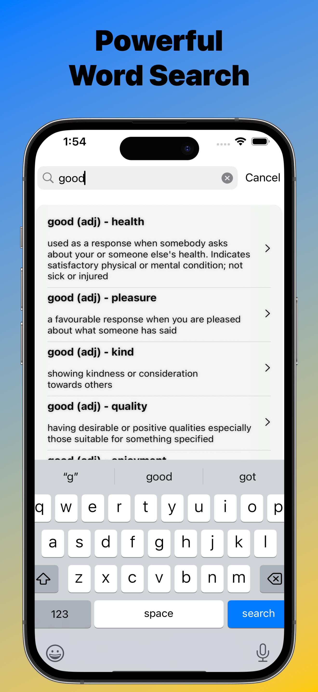 lingoswipe screenshot